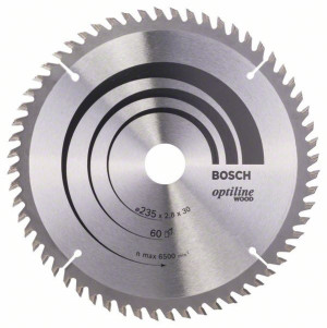 Bosch Kreissägeblatt Optiline Wood 235 x 3025 x 28 mm 60 2608641192