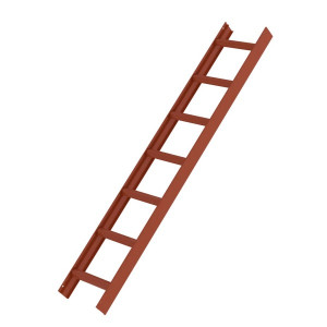 Günzburger Dachleiter 7 Sprossen Rotbraun 11205