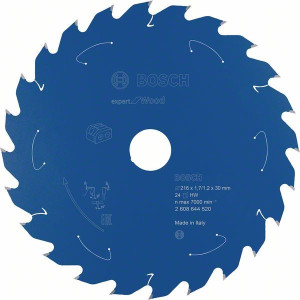 Bosch AkkuKreissägeblatt Expert Wood 216x1712x30 24Zähne 2608644520