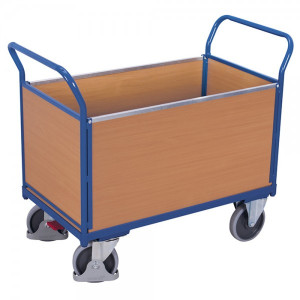 VARIOfit Vierwandwagen mit Holz sw700.400