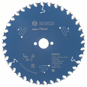 Bosch Kreissägeblatt Expert for Wood 165 x 20 x 26 mm 36 2608644023