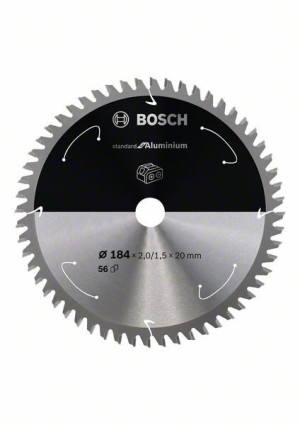 Bosch AkkuKreissägeblatt for Aluminium 184x215x20 56Zähne 2608837768