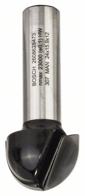 Bosch Hohlkehlfräser 12mm R1 12mm D 24mm L 159mm G 57mm 2608628473