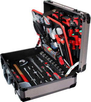 Tixit ALUWerkzeugkoffer Mechaniker 120 tlg. 60600