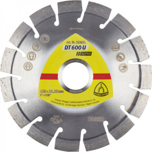 DT 600 U Diamanttrennscheiben 125 x 24 x 2223 mm 15 Segmente 322631