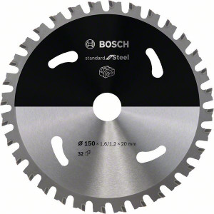 Bosch AkkuKreissägeblatt Standard Steel 150x1612x20 32Zähne 2608837748