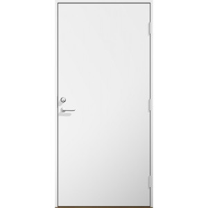 Dörrtema Brandklassad Ytterdörr Opal Lagervara Vit Modul 10x21 Höger