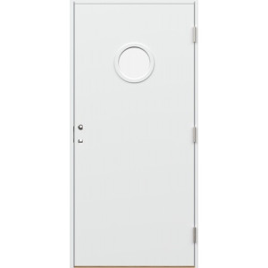 Dörrtema Innerdörr Massiv Runt Glas 38db - Ljudlamellglas