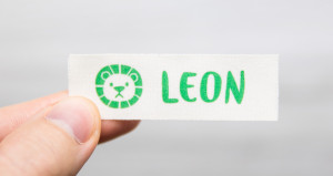 Étiquettes prénom en coton bio imprimé 50 pièces personnalisables