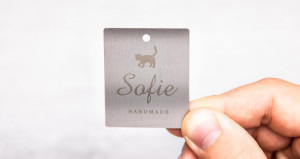 10 pendentifs en métal à personnaliser | acier inoxydable finement brossé | Corinera