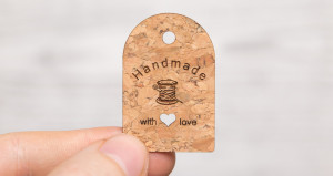 10 étiquettes à accrocher Handmade en liège | avec ton design | très facile à réaliser soi-même