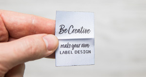 Étiquettes textile pour branding tissées 100 pièces personnalisables