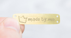 Labels pour projets DIY et handmade en simili cuir gravé au laser 25 pièces personnalisables