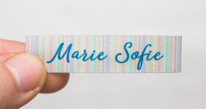 Étiquette tissu PrinTex pour DIY imprimée 1 pièce personnalisable