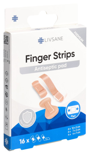 Livsane Premium Finger Strips - 16 Stk.