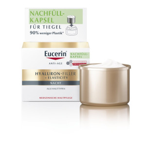Eucerin Hyaluron-Filler + Elasticity Nachtpflege Nachfüllkapsel - 50ml