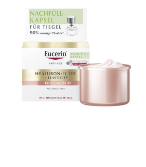 Eucerin Hyaluron-Filler + Elasticity Tagespflege Rose LSF 30 Nachfüllkapsel - 50ml