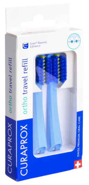 Curaprox CS Ortho Travel Set refill blau - 2 Stk.