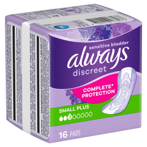 Always Discreet Inkontinenz Einlagen Small Plus - 16 Stk.