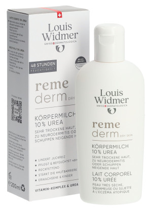 Louis Widmer Remederm Körpermilch 10% Urea leicht parfümiert - 200ml