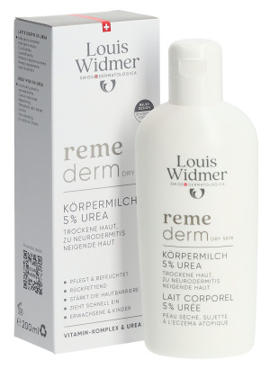 Louis Widmer Remederm Körpermilch 5% Urea leicht parfümiert - 200ml
