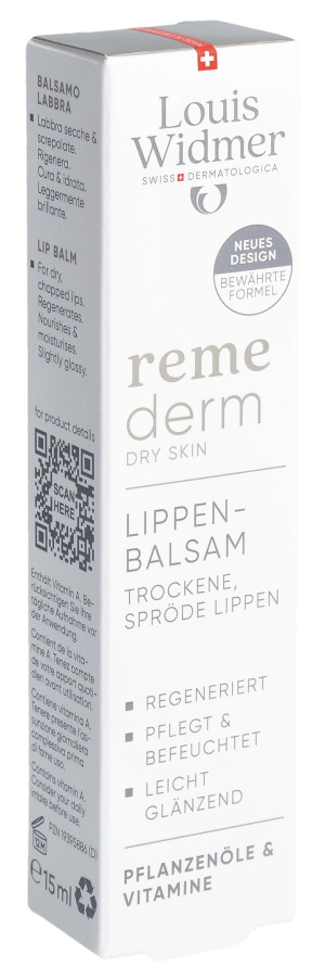 Louis Widmer Remederm Lippenbalsam leicht parfümiert - 15ml