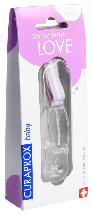 Curaprox Baby Schnullerhalter transparent - 1 Stk.