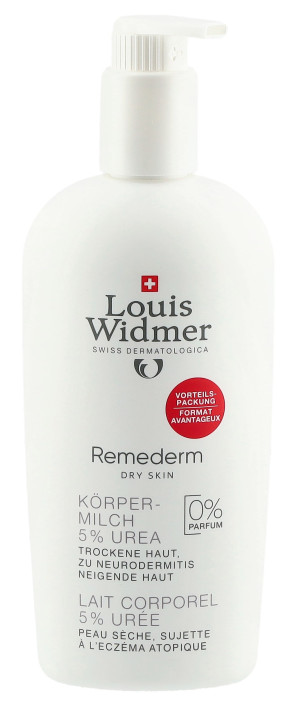Louis Widmer Remederm Körpermilch 5% Urea ohne Parfum - 400ml