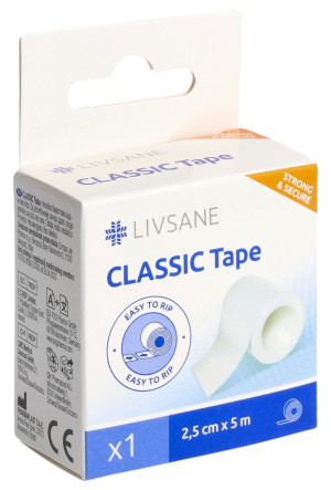 Livsane Classic Tape Fixierpflaster - 2.5cmx5m