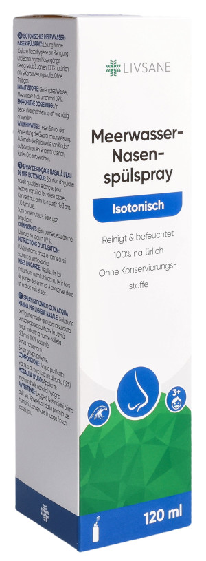 Livsane Meerwasser Nasenspülspray isotonisch - 120ml