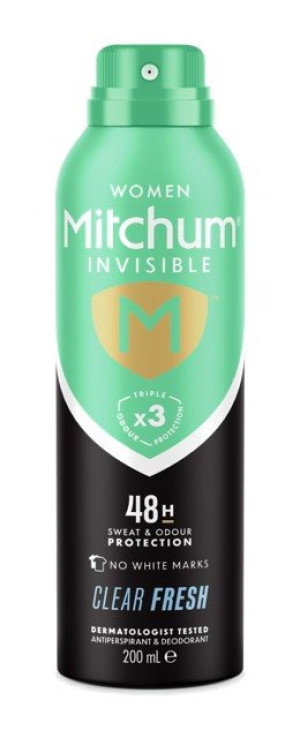 Mitchum Women Invisible Deo Spray Clear Fresh - 200ml