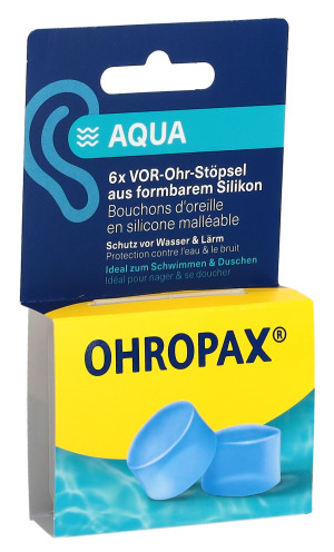 Ohropax Ohrstöpsel Silicon Aqua - 6 Stk.