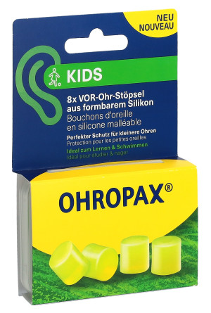 Ohropax Ohrstöpsel Silicon Kids - 8 Stk.