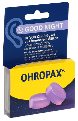 Ohropax Ohrstöpsel Silicon Good Night - 8 Stk.