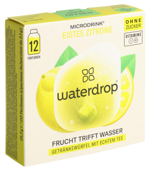 waterdrop Eistee Zitrone ohne Zucker - 12 Portionen