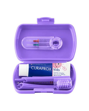 Curaprox Kids Travel Set violett - 1 Set