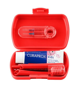 Curaprox Kids Travel Set rot - 1 Set