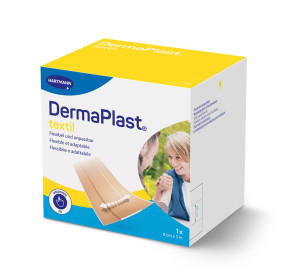 DermaPlast Textil Schnellverband 8cmx5m beige - 1 Stk.