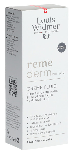 Louis Widmer Remederm Creme Fluid leicht parfümiert - 200ml