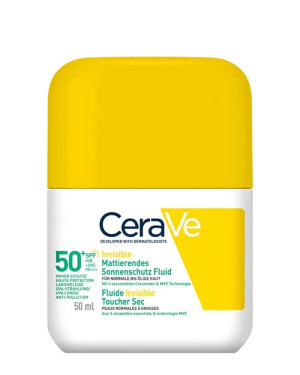 CeraVe Invisible Mattierendes Sonnenschutz Fluid LSF50+ - 50ml