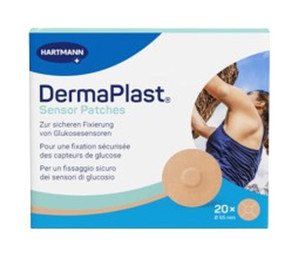 DermaPlast Sensor Patch 21mm beige 20 Stk