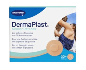 DermaPlast Sensor Patch 29mm beige 20 Stk