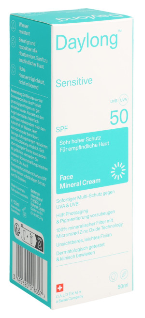 Daylong Sensitive Face Mineral Cream SPF50 - 50ml