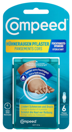 Compeed Hühneraugen Pflaster M Feuchtigkeitsspendend - 6 Stk.