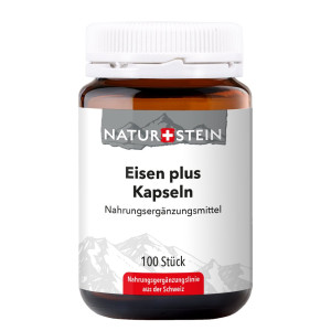Naturstein Eisen Plus Kapseln - 100 Stk.