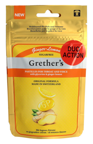 DUO Pack Grethers Ginger Lemon zuckerfrei - 2x110g