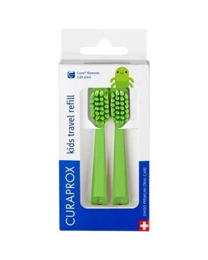 Curaprox Kids Travel Set refill grün - 2 Stk.