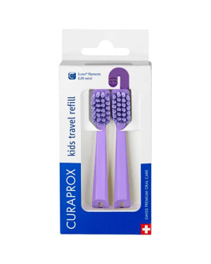 Curaprox Kids Travel Set refill violett - 2 Stk.
