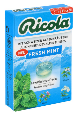 Ricola Fresh Mint ohne Zucker - 50g