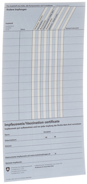 BAG Impfausweis national blau - 1 Stk.